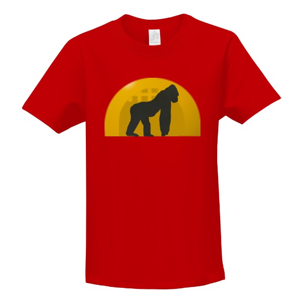 Tričko s potiskem Gorila na tričku