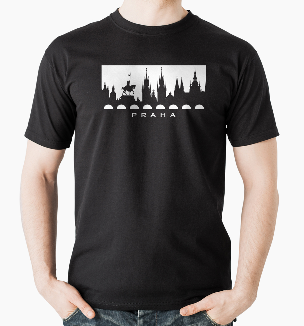 Tričko s potiskem Tričko Praha